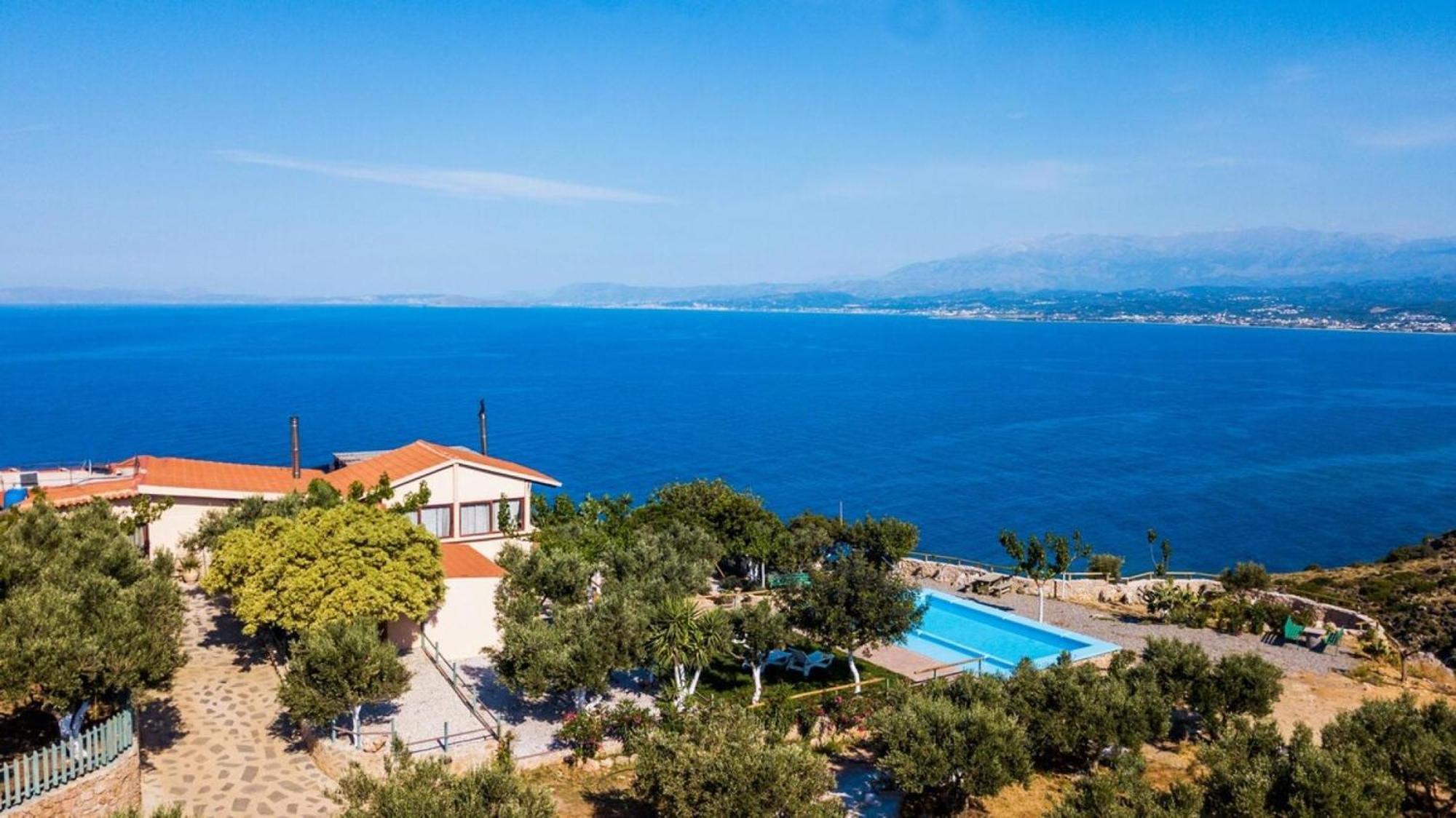 Villa Akrolithos With Private Pool Chania  Eksteriør billede